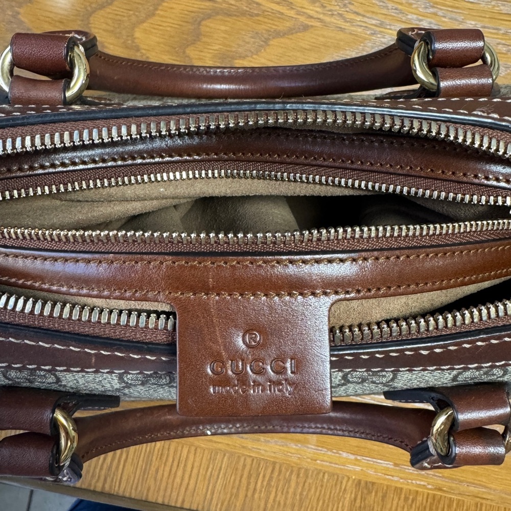 Gucci Brown and Cream Women's Bag - Picture 12 of 16